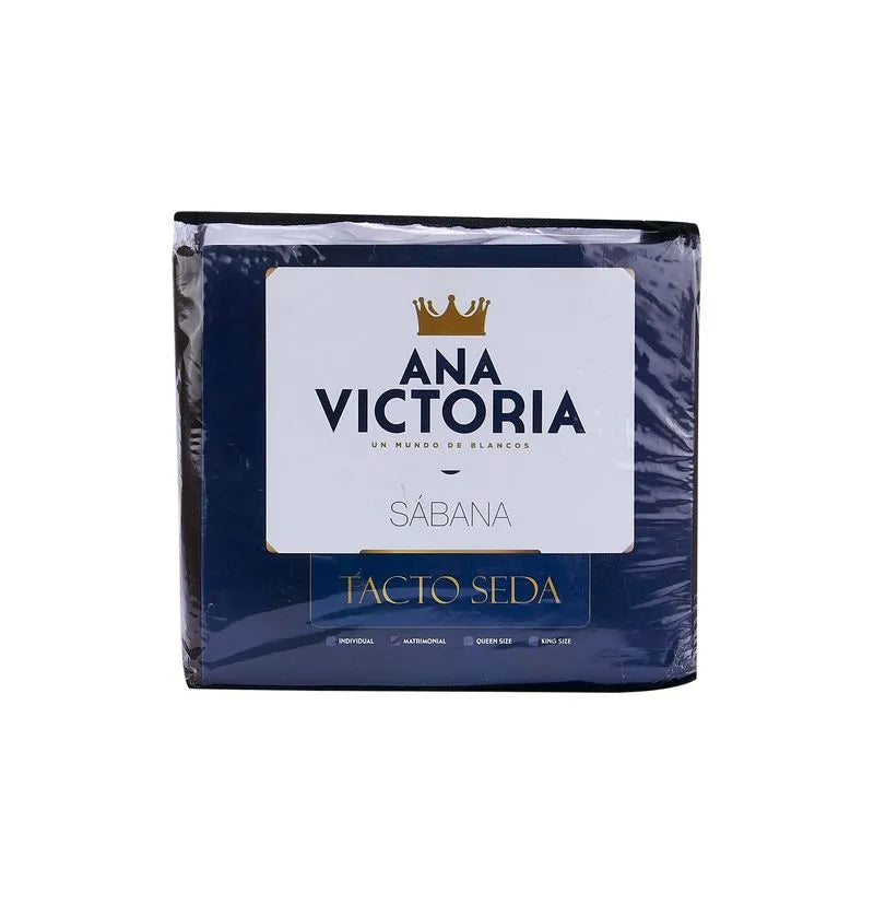 Sábanas Castelog Matrimonial Tacto Seda 4 Piezas Poliéster Marino SB-001404 - Ekar de Gas