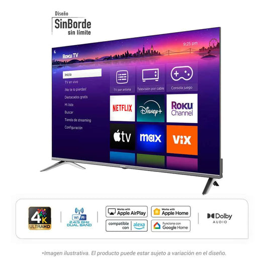 Pantalla Hyundai HYLED5026QR 50" Smart QLED Roku TV
