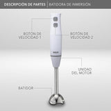 BATIDORA RCA RC1204 MANO 2VEL 200W BLANCO - Ekar de Gas