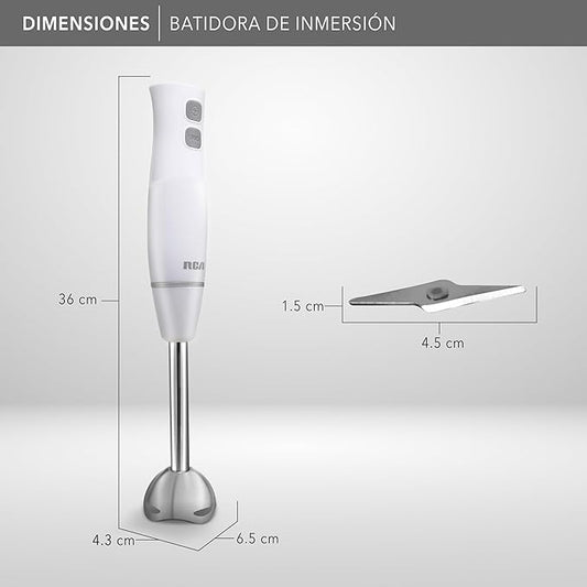 BATIDORA RCA RC1204 MANO 2VEL 200W BLANCO - Ekar de Gas
