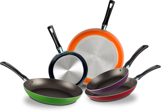 Sarten ekco 70001755 trends 18/20/24/26cm+volteador 5piezas colores