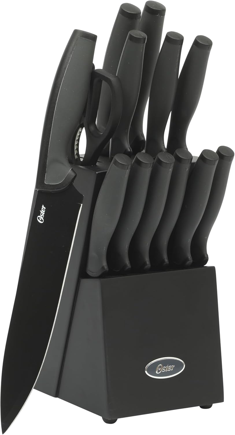 Cuchillo oster 142680.14 14piezas inox negro bloque madera - Ekar de Gas