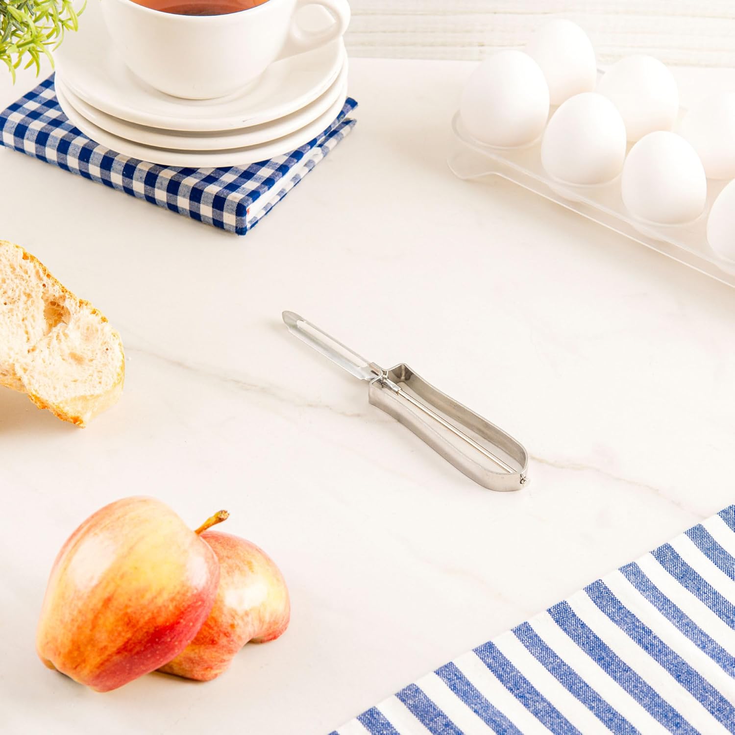 Pelador ekco 50313/60000625 acero inoxidable cuchilla giratoria