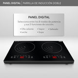 PARRILLA RCA RC-12A4 INDUCCIóN 2QUEMADORES 2000W 8NIVELES 5FUNCIONES - Ekar de Gas