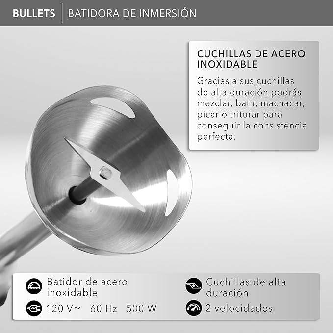 BATIDORA RCA RC1204 MANO 2VEL 200W BLANCO - Ekar de Gas