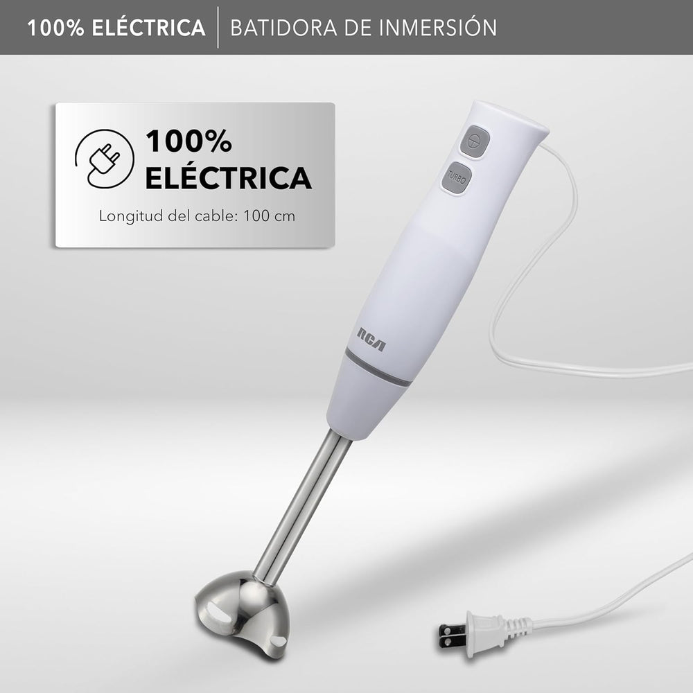 BATIDORA RCA RC1204 MANO 2VEL 200W BLANCO - Ekar de Gas
