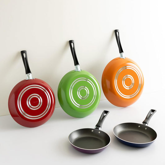 Sarten ekco 70001755 trends 18/20/24/26cm+volteador 5piezas colores