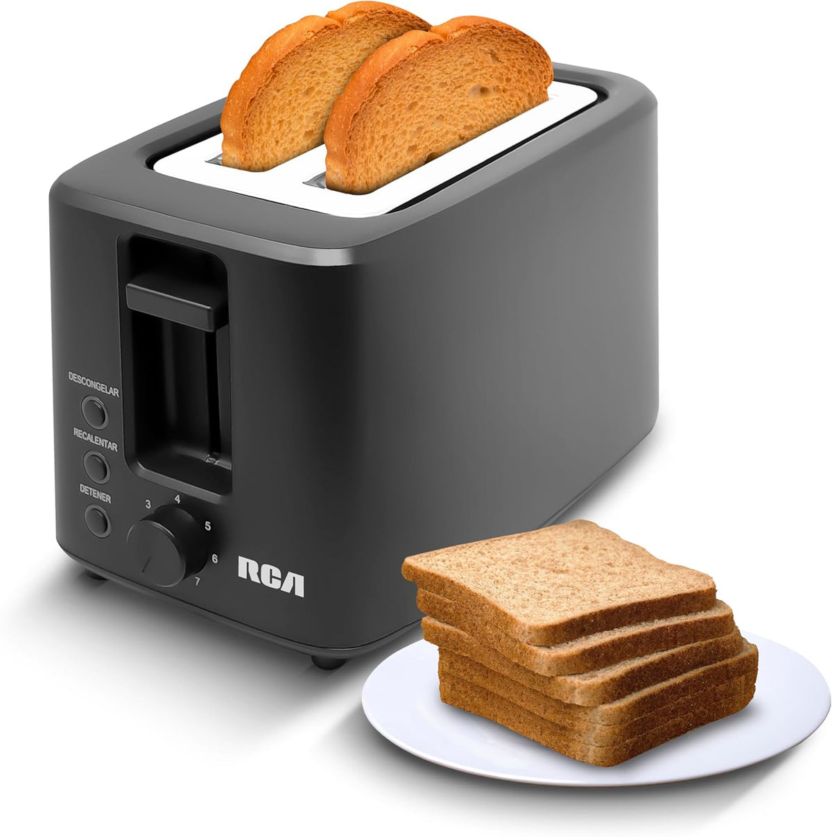 Tostador rca rc-t2 750w 2rebanadas 6niveles negro