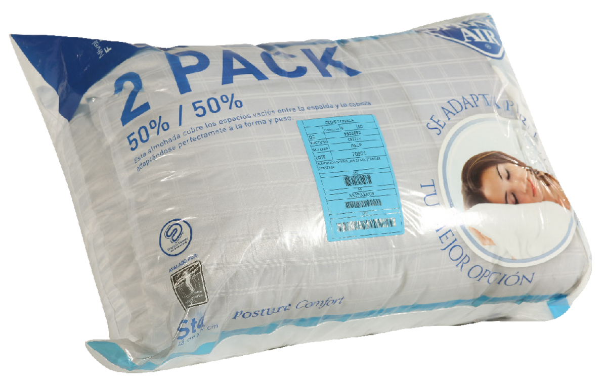 Almohada spring air 2pack estandar firmeza 2