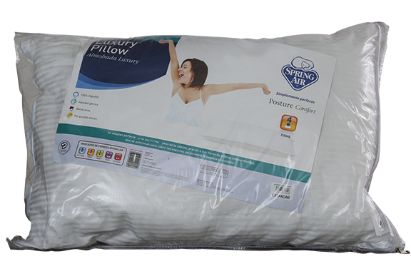 Almohada spring air luxury algodón estándar firmeza