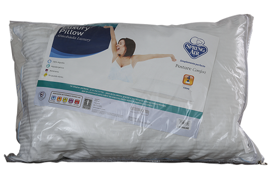 Almohada spring air luxury algodón estándar firmeza