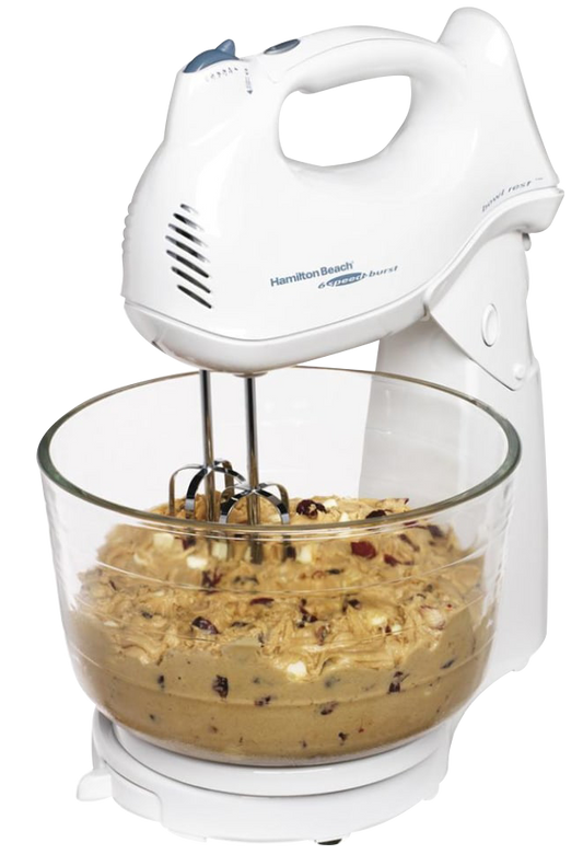 Batidora Hamiltonbeach 64695n pedestal 6vel blanco tazon vidrio 275w