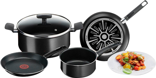 Baterí­a T-fal 5813700 inicia 5pza 2mm negro