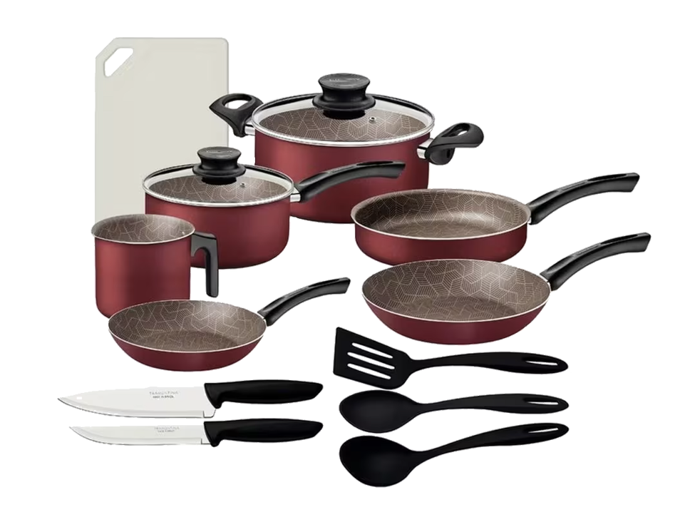 Baterí­a Tramontina 27899365 paris 14 piezas 2mm rojo