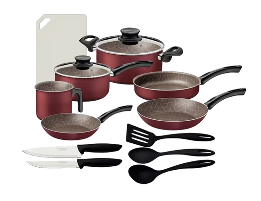 Baterí­a Tramontina 27899365 paris 14 piezas 2mm rojo