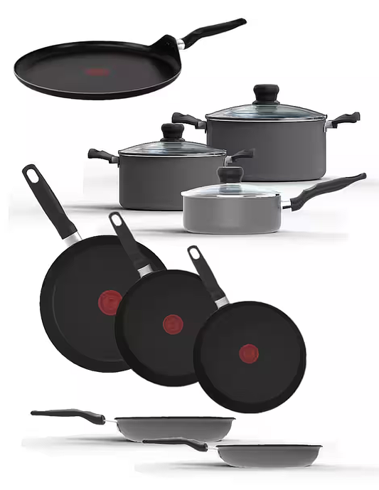 Baterí­a T-fal 5819700 talent 12 piezas negro