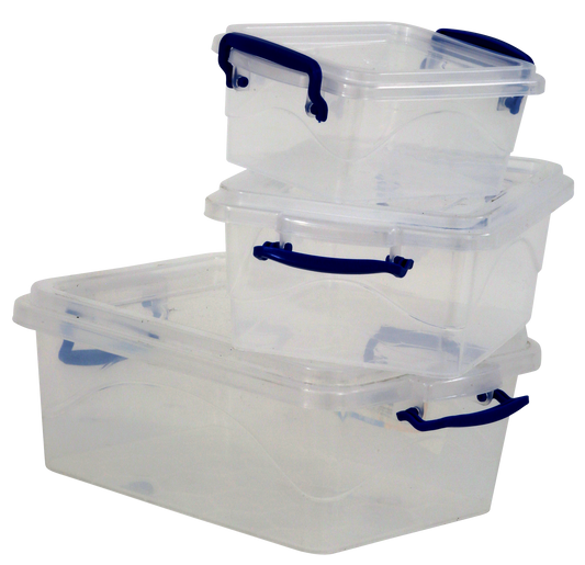 Contenedor Alica a337 cocina 3piezas transparente rectangular