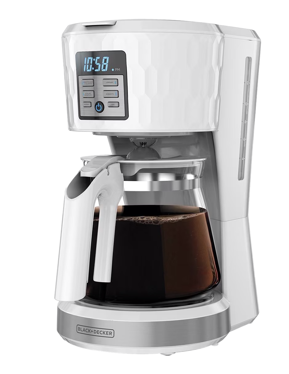 Cafetera Black&decker cm1251w-la 12tazas blanco programable