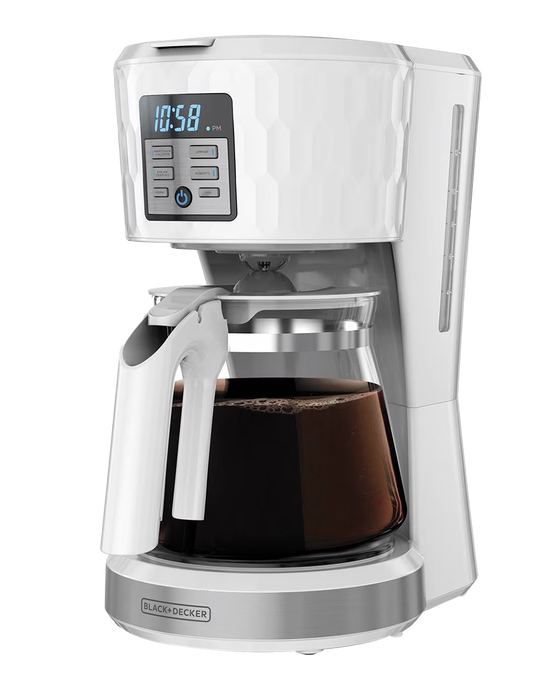 Cafetera Black&decker cm1251w-la 12tazas blanco programable