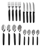 Cubierto Ekco 97646 16pza acero inox negro