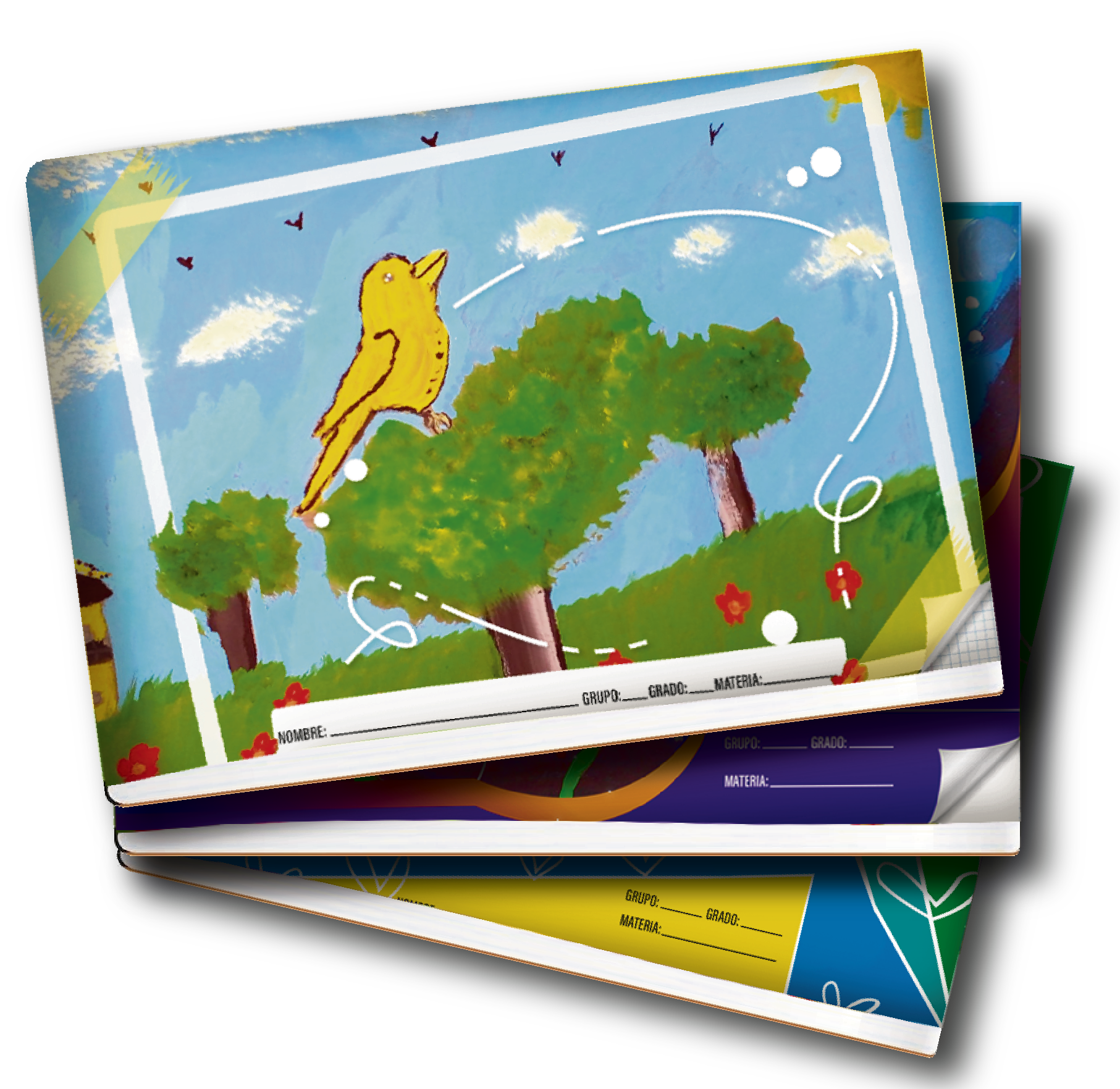 CUADERNO EKAR 4PIEZAS DISEí‘OS VARIOS