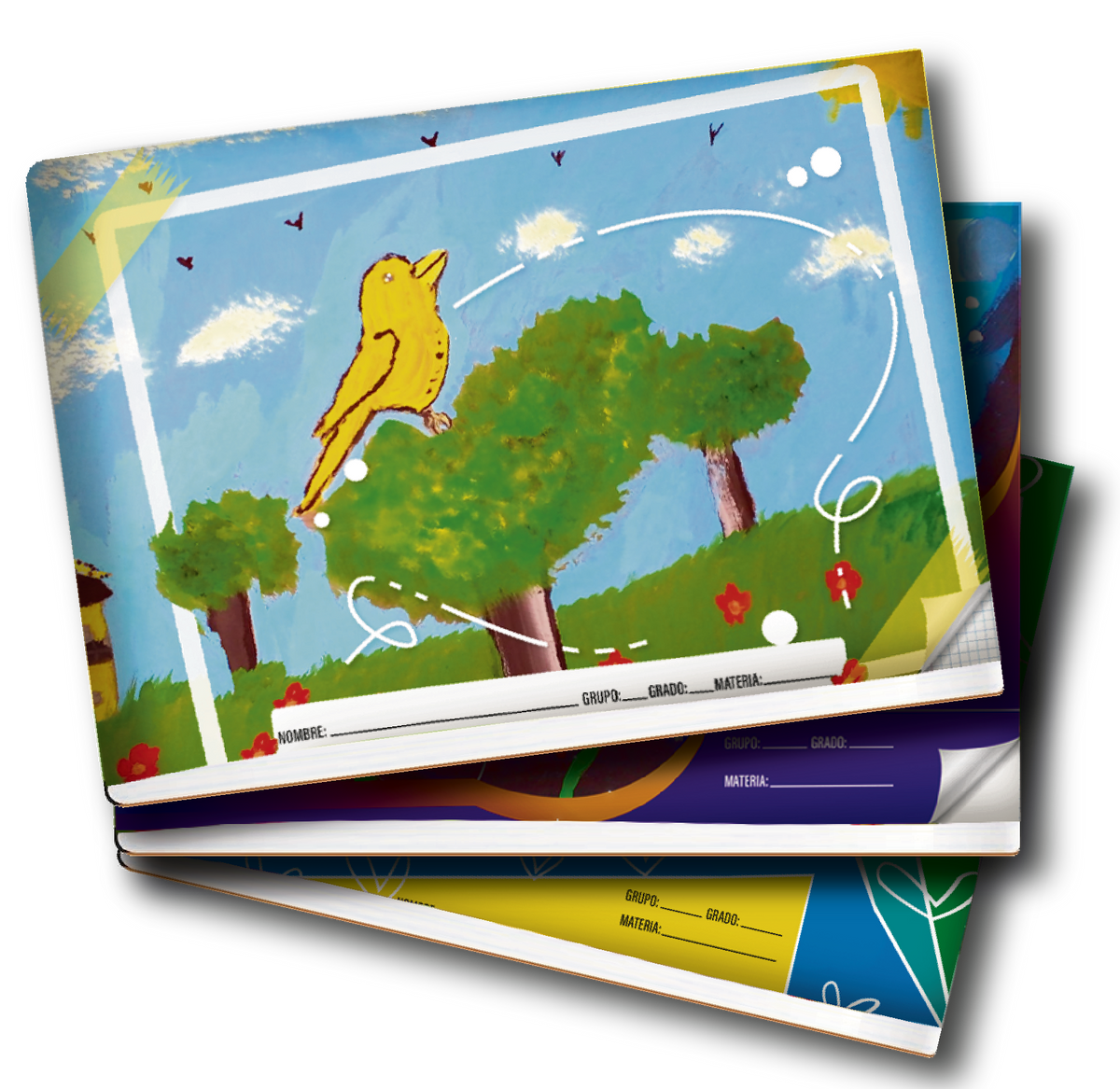 CUADERNO EKAR 4PIEZAS DISEí‘OS VARIOS