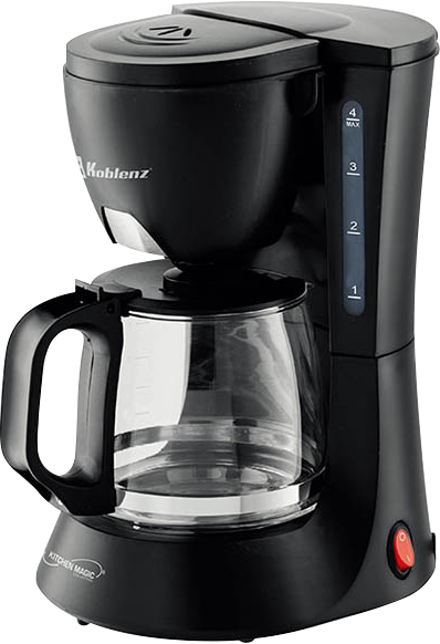 CAFETERA KOBLENZ CKM204N KITCHEN MAGIC 4TAZAS NEGRO FILTRO PERMANENTE