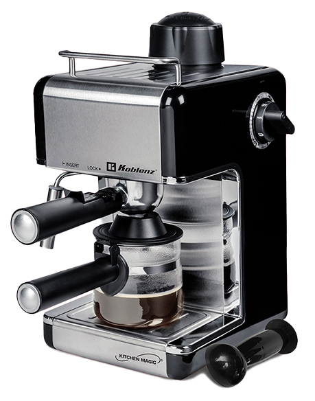 CAFETERA KOBLENZ CKM650EIN ESPRESSO/CAPPUCCINO 4TAZAS NEGRO