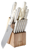 Cuchillo martha stewart 113011.14 14 piezas madera/inox blanco