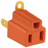 CLAVIJA STEREN 905-100 ADAPTADORA 3 A 2OJILLOS NARANJA