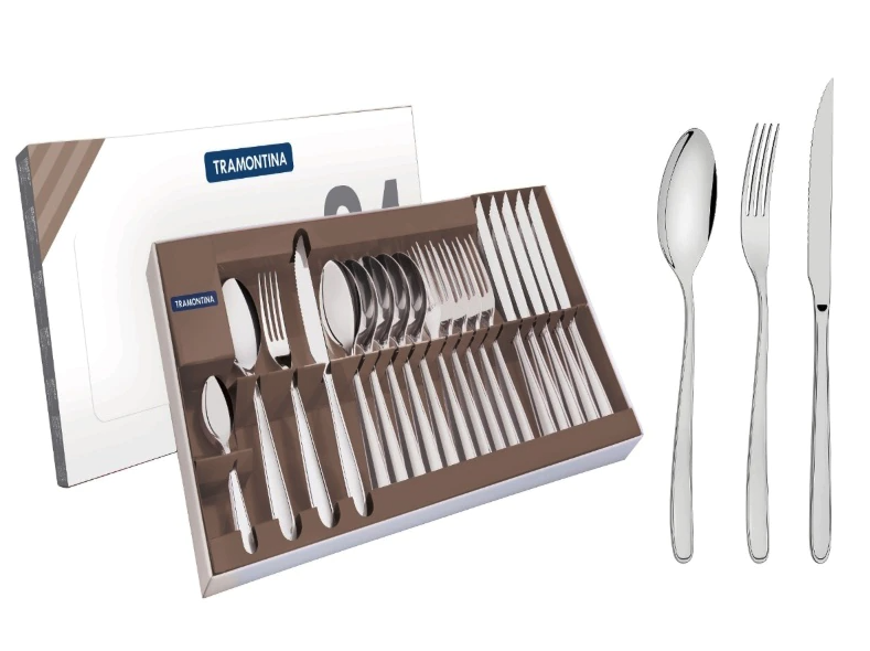 Cubierto Tramontina 66902834 meresias 24pzas acero inox