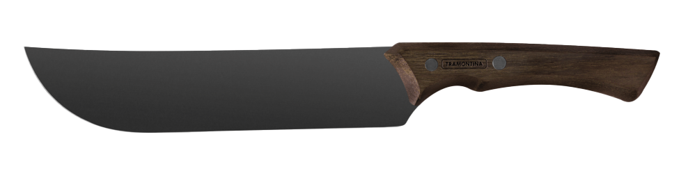 Cuchillo Tramontina 22843108 inox negro 8" grabado
