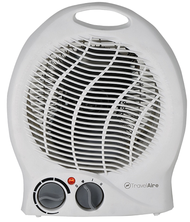 Calefactor Travel aire tae508 800/1600w blanco cuarzo 2niveles ventilador - Ekar de Gas