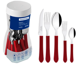 Cubierto Tramontina 23198018 leme 20piezas negro