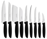 Cuchillo Tramontina 23498053 plenus 3piezas negro