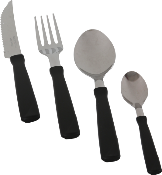 Cubierto Tramontina 23198075 new kolor 25 piezas negro