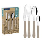 Cubierto tramotnina 23198734 leme 9 piezas rojo