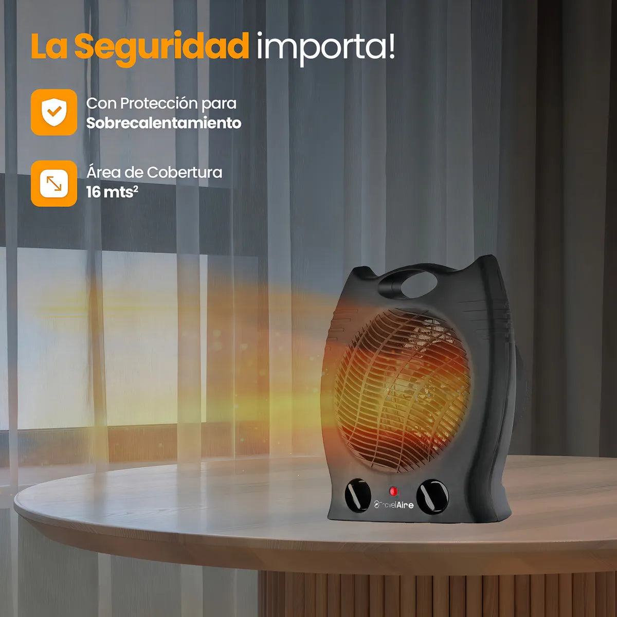 CALEFACTOR TRAVEL AIRE TAE514 800/1600W TERMOVENTILADOR