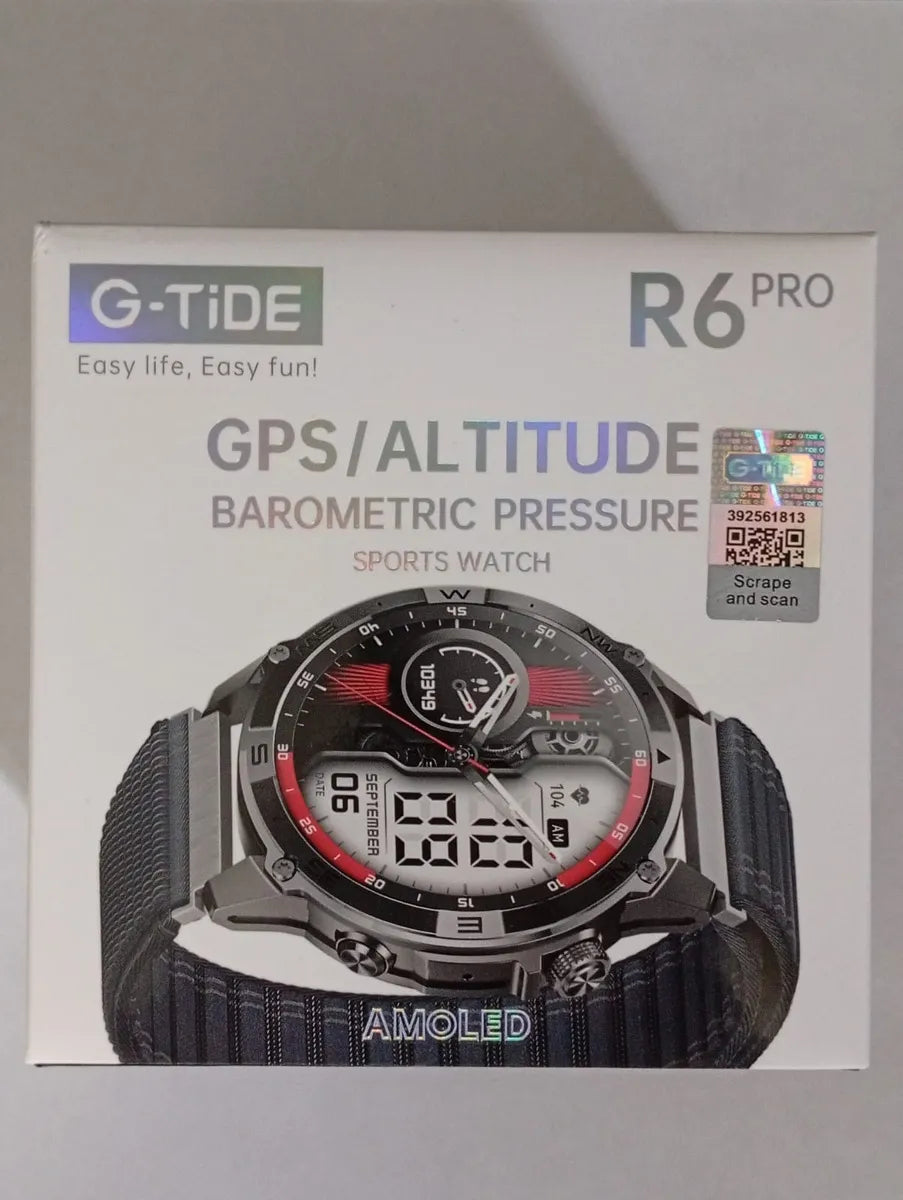 SMARTWATCH G-TIDE R6 PRO NEGRO