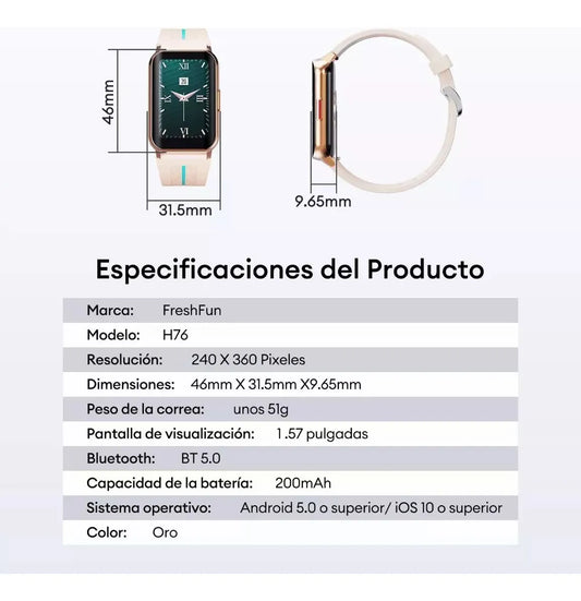 Smartwatch Reloj Inteligente H76 Freshfun