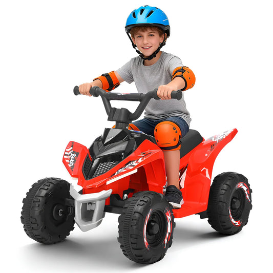 CUATRIMOTO HONEY_WHALE BDQ-009 12-18W VEL_MAX_4KM/H SOPORTE_30KG METAL ROJO