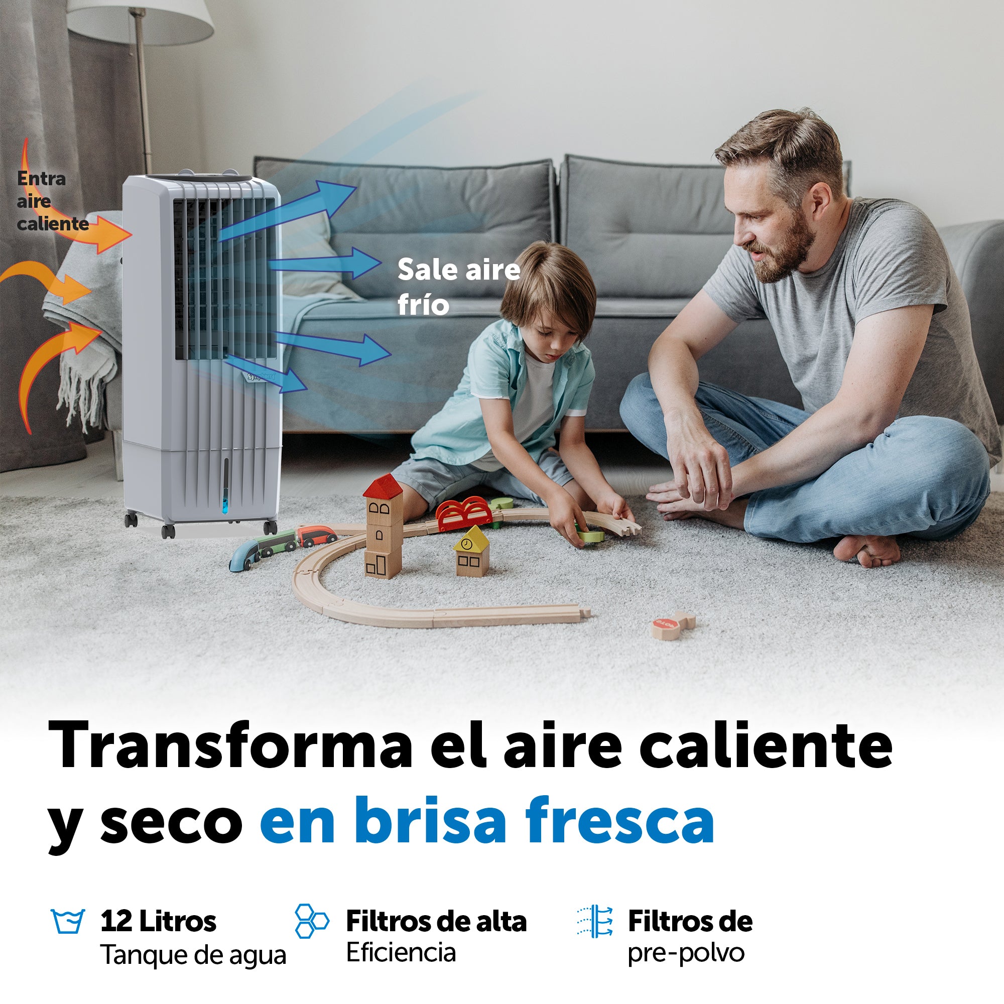 ENFRIADOR SYMPHONY DIET12T GRIS 12LT 105W 12M2