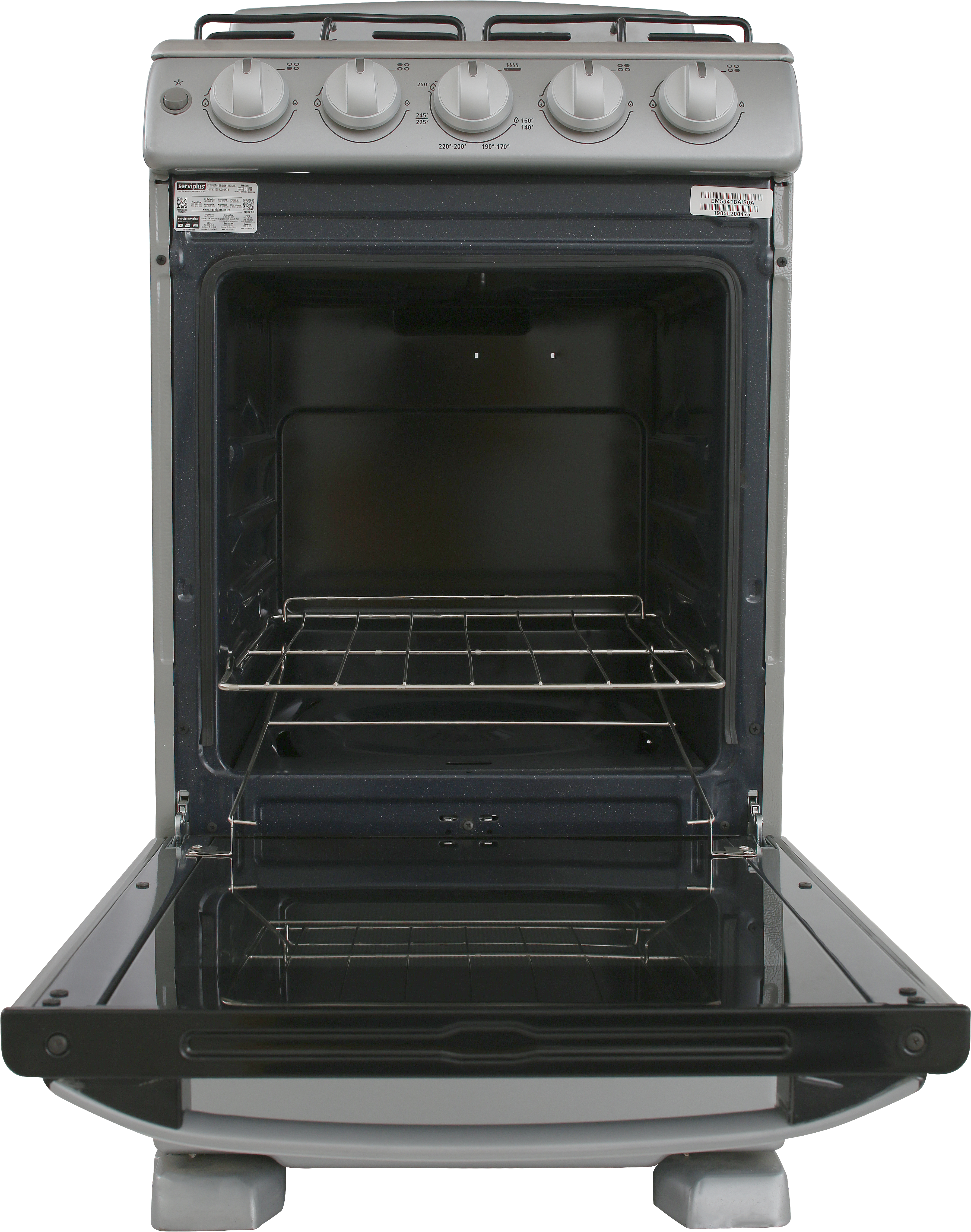 ESTUFA MABE EM5041BAIS PISO 20PULGADAS GRIS CUBIERTA INOX