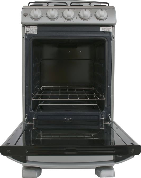 ESTUFA MABE EM5041BAIS PISO 20PULGADAS GRIS CUBIERTA INOX