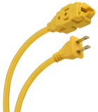 Extension Steren ext-2x16-3am 3mts 3 contactos amarillo uso rudo