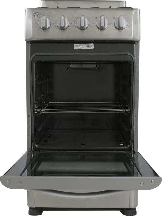 ESTUFA WHIRLPOOL WWR3000S PISO 20PULGADAS GRIS ACERO INOXIDABLE