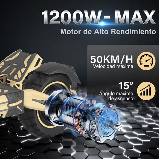 SCOOTER HONEY_WHALE G2PRO 800-1640W VEL_MAX 50KM/H SOPORTE_120KG ALUMINIO