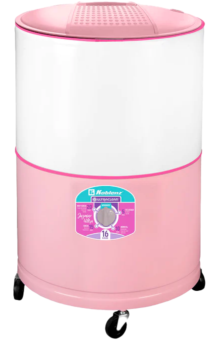 LAVADORA KOBLENZ LRK-16R REDONDA 16KG ROSA/BLANCO JAZMIN ULTRA