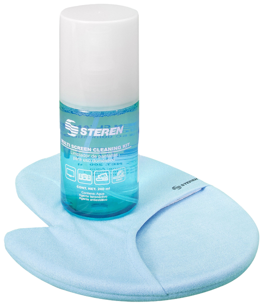 Limpiador Steren lim-lcd4 pantallas guante microfibra liquido 200ml