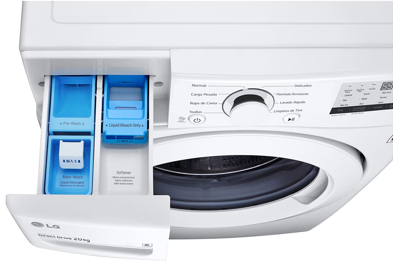 Lavadora+secadora Lg wm20wv26w.df20wv2 20kg frontal blanco
